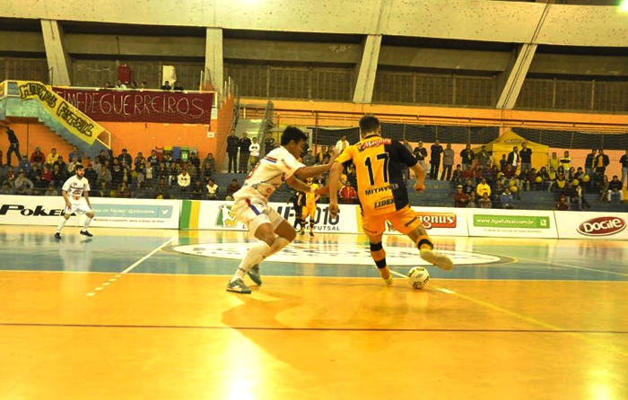 Alaf perdeu mais uma vez na LNF. Desta vez, no duelo contra o Magnus Futsal. Foto:Divulgação. 