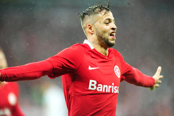 Nico Lopez fez um dos gols do Inter diante do Palmeiras, mas a vaga para as quartas de final da Copa do Brasil ficou com o Verdão. Foto: Ricardo Duarte/Inter/Divulgação 