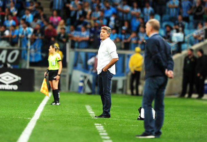 Renato Portaluppi leva o grêmio para sua oitava final na Copa do Brasil e tem a chance de conquistar o primeio título na Era da Arena. Foto: André Ávila/Agência RBS. 