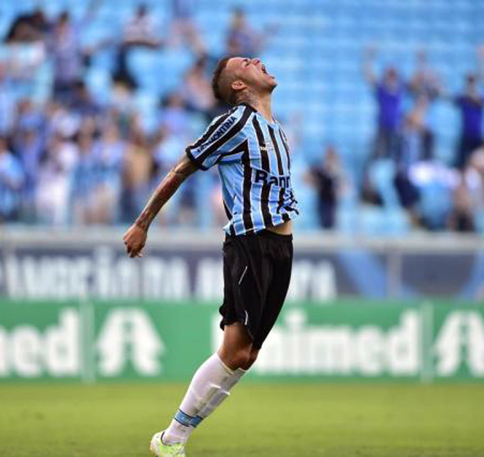 Luan marcou o gol de empate contra o Mengão. Foto: Ricardo Duarte/Agência RBS. 