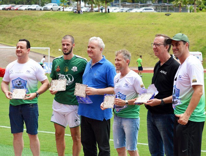 Ricardo Brunetto (Grupo Independente), Frederico Xavier (Grêmio), Nei Lazzari (Univates), Juquinha Richter (Richter Gruppe), Roberto Heemann (Apae) e Rodrigo Conte (Grupo Independente)