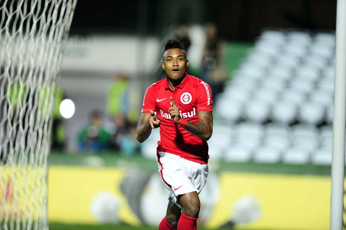 Vitinho marcou o gol da vitória do Inter contra o Coritiba na casa do adversário. Foto: Ricardo Duarte/Inter/Divulgação. 