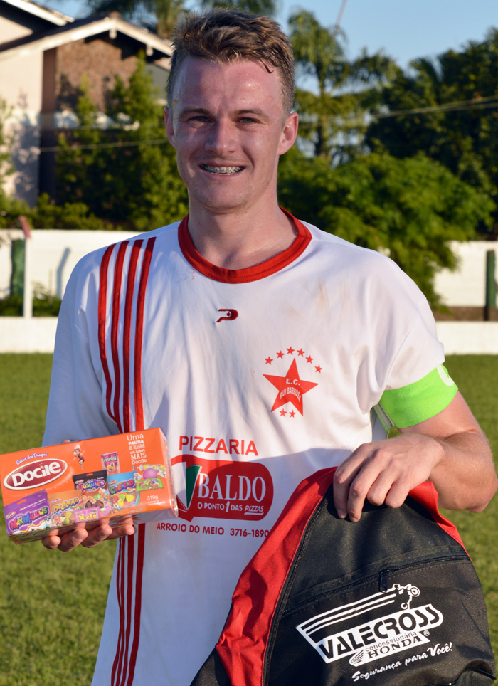 No clássico entre Rui Barbosa e Amigos de Arroio do Meio, no Regional Certel Sicredi 2015, o fato que mais chamou a atenção dos torcedores foi as chances de gols criadas, mas com finalização nas traves. O único jogador que conseguiu colocar a bola na rede do adversário foi Bruno Sulzbach, do Rui Barbosa. Pela sua atuação Bruno recebeu os brindes da Docile e Valecross na promoção com o site www.jrgasparotto.com 