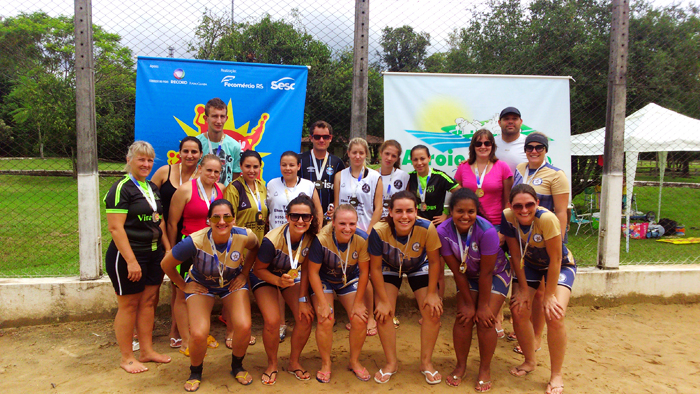 Etapa Circuito Verão em Arroio do Meio, no feminino. Foto: Sesc/Divulgação.  