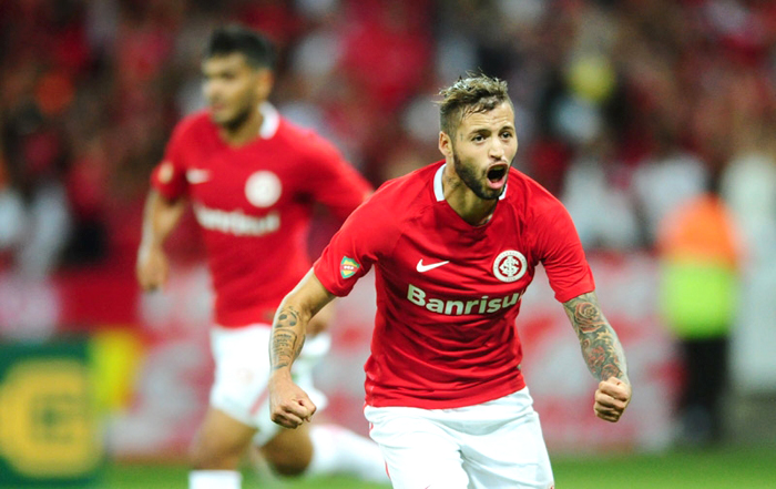 Nico López anotou o gol do Inter nos instantes finais da partida. Foto: Ricardo Duarte/Inter/Divulgação 