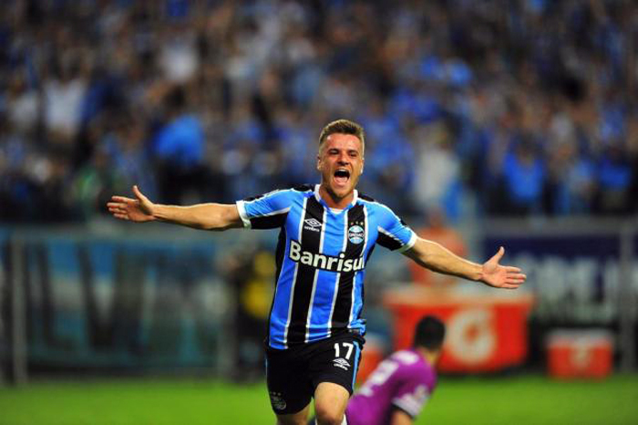 Ramiro marcou o único gol do Grêmio diante do Toluca. Foto: Félix Zucco/Agência RBS. 