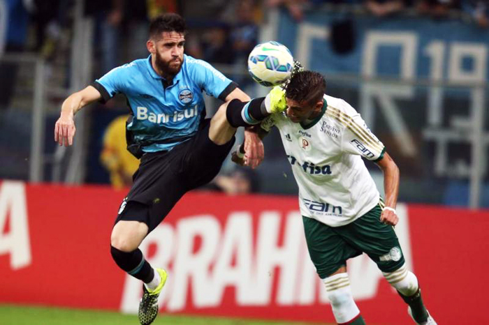 Grêmio venceu o Palmeiras e está muito próximo de ingressar no grupo que garante vaga na Libertadores. Foto: Fernando Gomes/Agência RBS. 