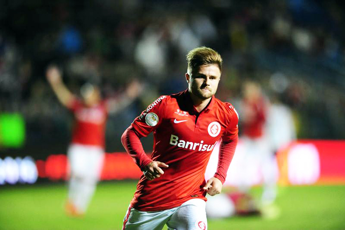 Sasha voltou a demonstrar oportunismo e marcou o gol da vitória diante do Fluminense. Foto: Diego Gomes/Inter/Divulgação. 