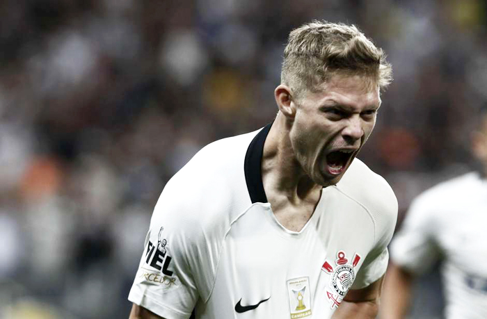 Marlone marcou de pênalti para o Corinthians. Foto: Miguel Schincariol/Gazeta Press 