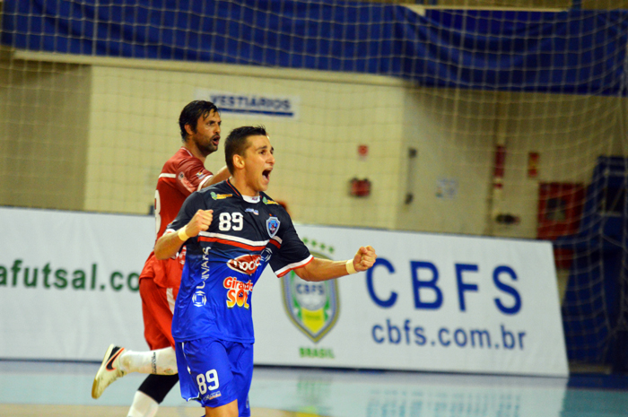 Rafinha marcou dois gols da Alaf no empate em 3 a 3 contra o Jaraguá. Foto: José Roberto Gasparotto. 