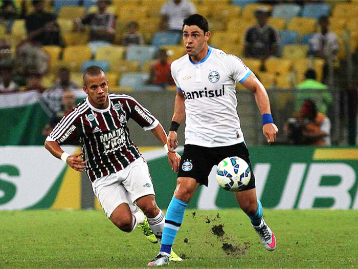 Giuliano criou as melhores chances de ataque do Grêmio contra o Fluminense. Foto: Nelson Perez/Fluminense FC/Divulgação. 