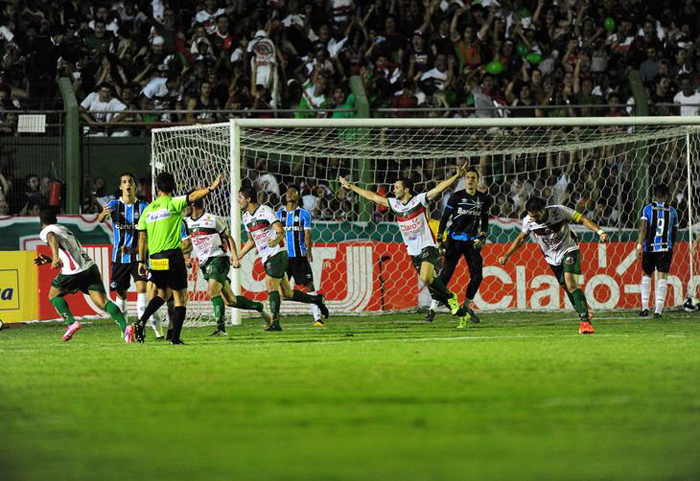 São Paulo de Rio Grande venceu de virada o time do Grêmio. Foto: Félix Zucco/Agência RBS. 