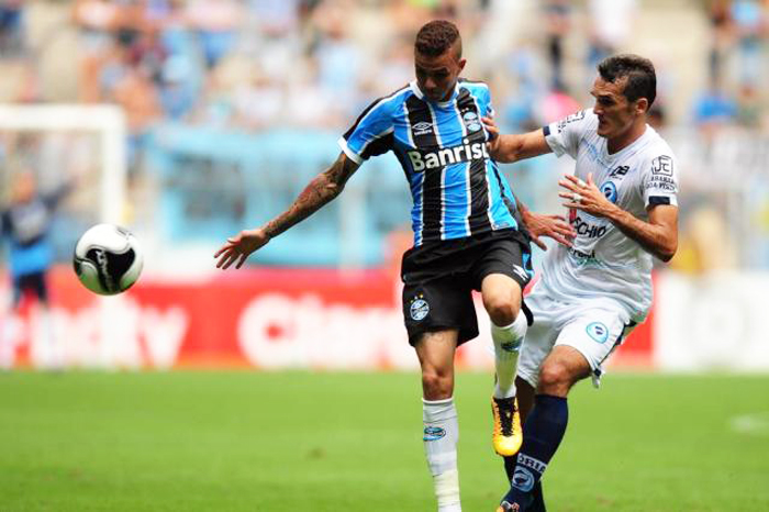 Luan marcou um dos gols do Grêmio na vitória diante do Glória de Vacaria. Foto: Fernando Gomes/Agência RBS. 