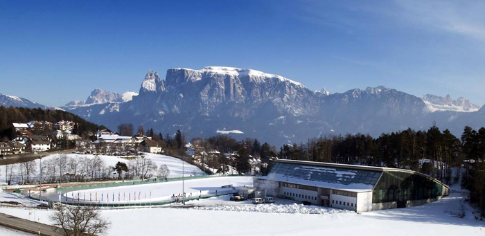 Arena Ritten sediará as competições do Mundial de Eisstocksport 2016. Crédito: Divulgação